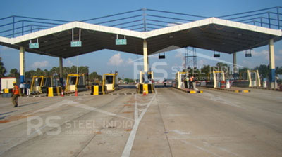 Toll plaza shed